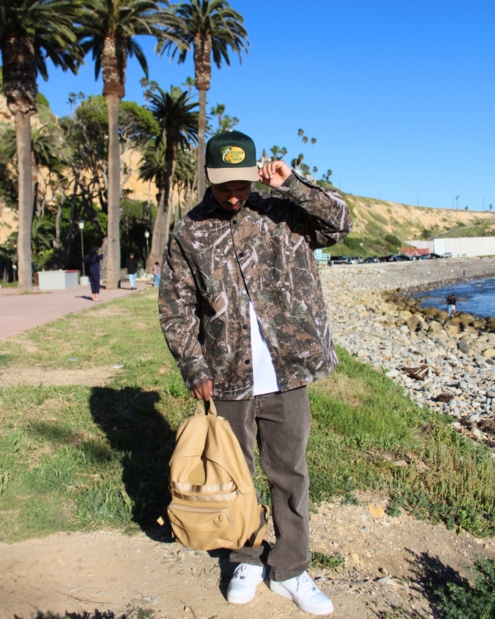 Fisher of Men Two-Tone Snapback Hat Patch Green Khaki - Crowned One - Christian Hat