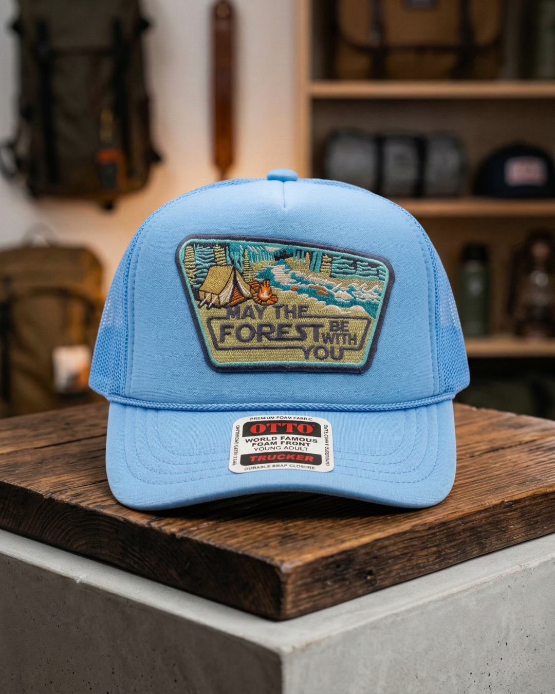 "May the Forest Be With You" // Vintage Foam Trucker Hat
