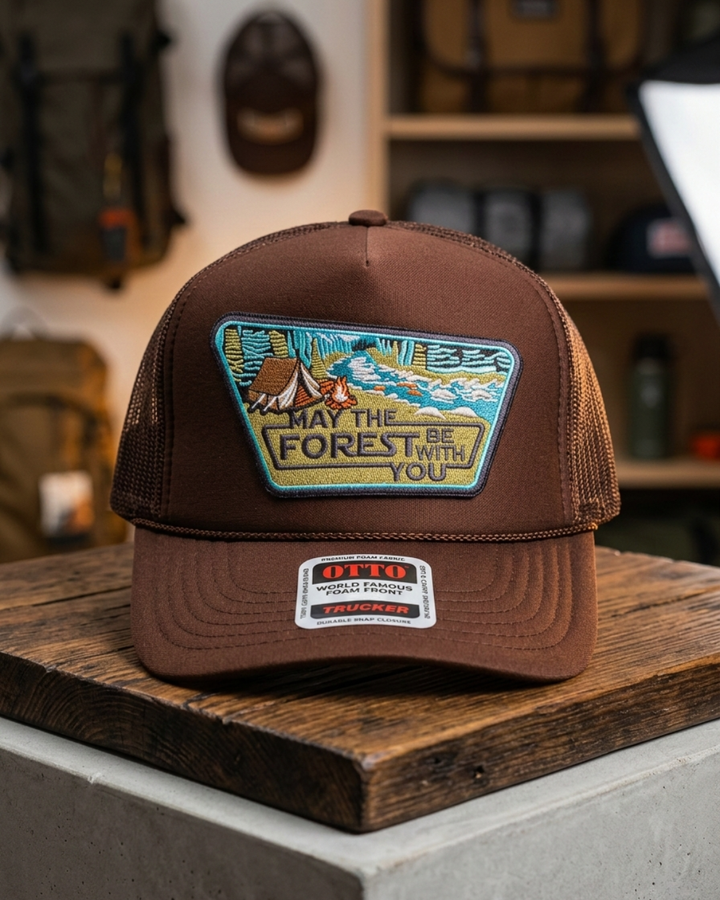 "May the Forest Be With You" // Vintage Foam Trucker Hat