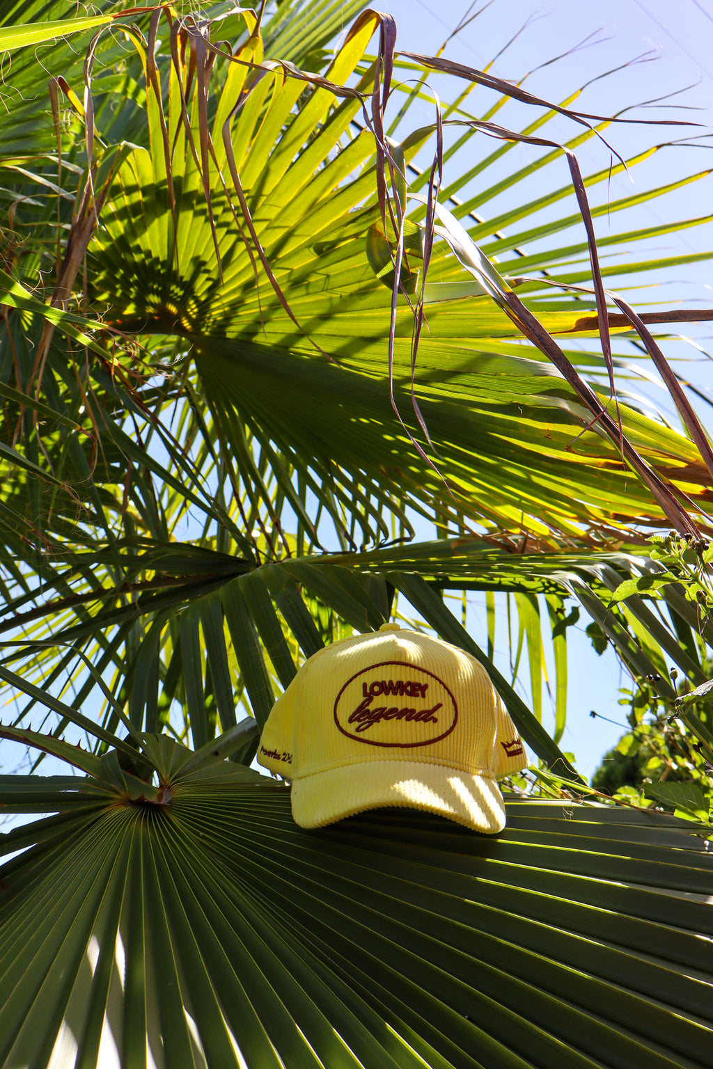 EXCLUSIVE Yellow Corduroy "LOWKEY LEGEND" HAT AVAILABLE NOW