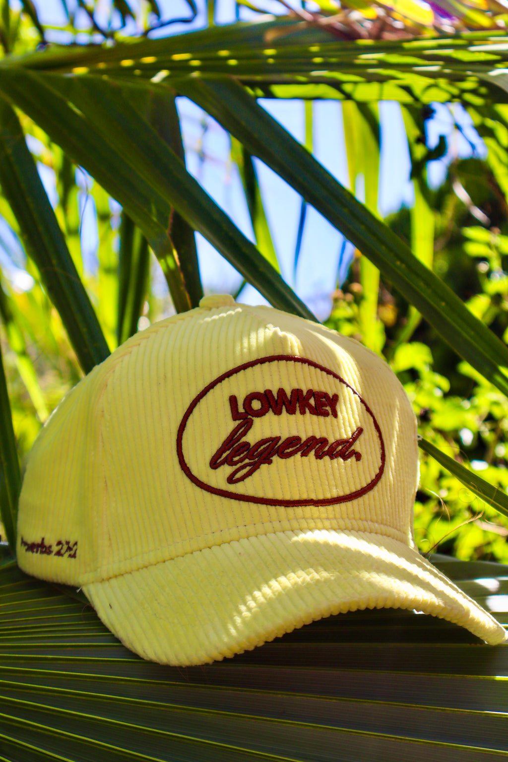 EXCLUSIVE Yellow Corduroy "LOWKEY LEGEND" HAT AVAILABLE NOW
