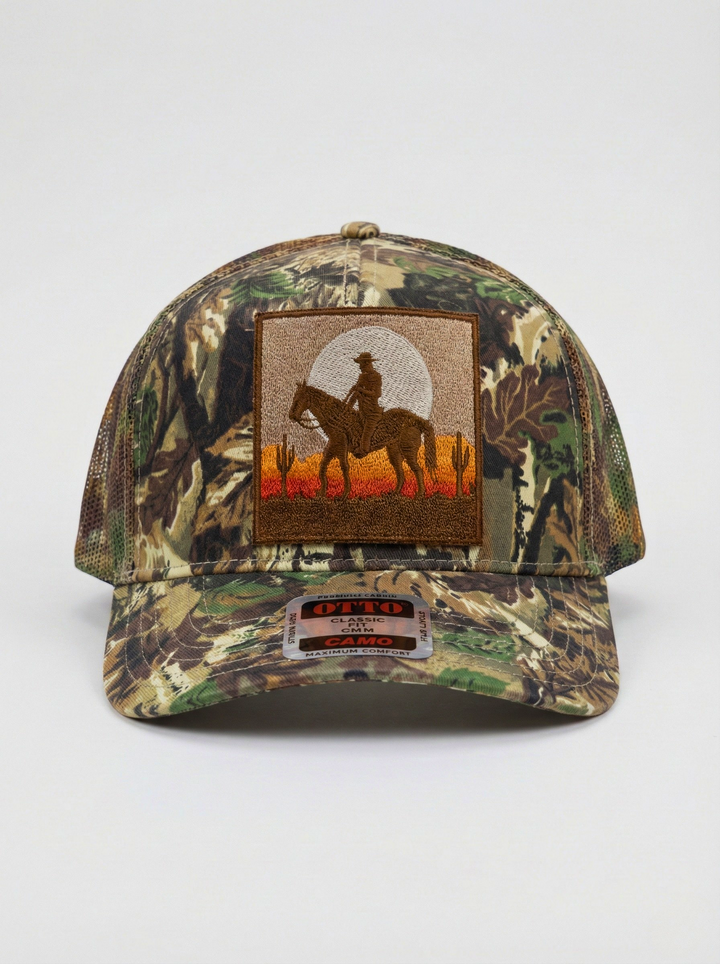 Lone Cowboy // Camo Trucker