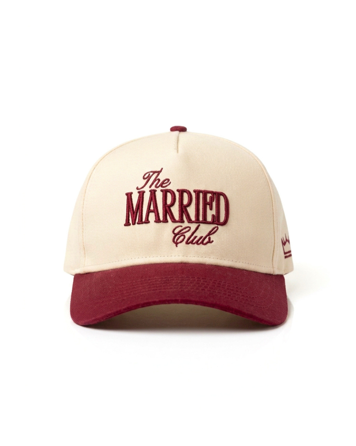 Women's Embroidered Hat Married Club Wedding Anniversary Gift - Crowned One - Just Married