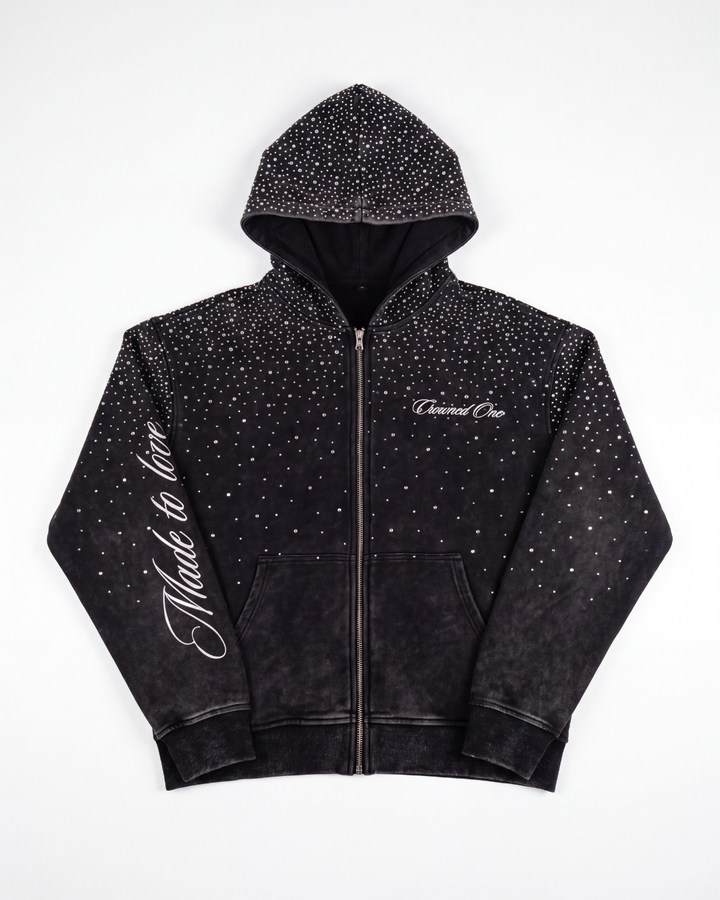 The Mother's Club Vintage Rhinestone Zip-Up Pre-Order
