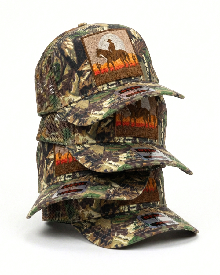 Lone Cowboy // Camo Trucker