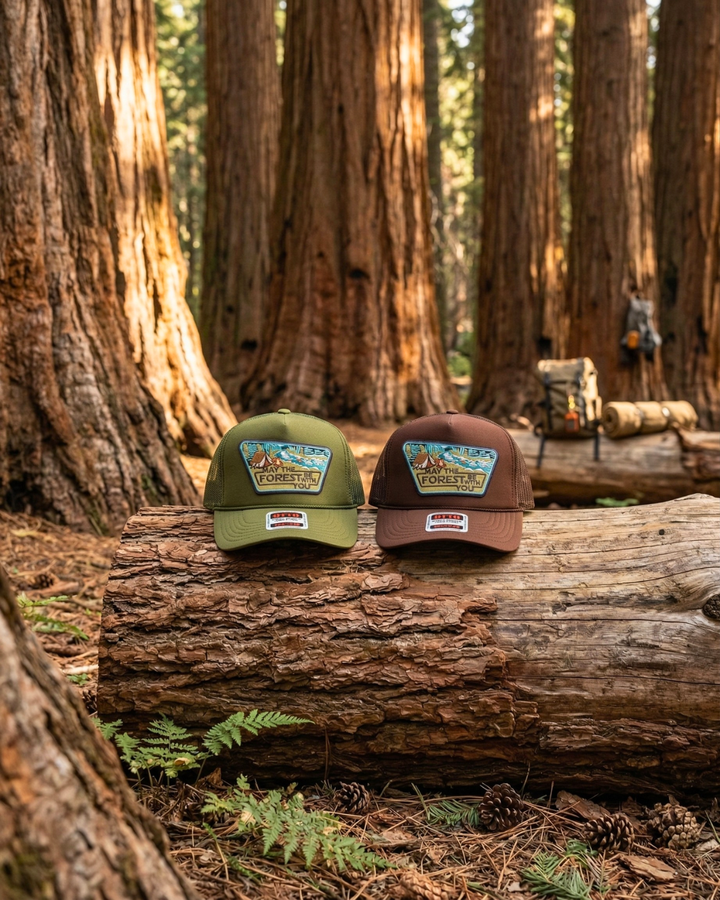 "May the Forest Be With You" // Vintage Foam Trucker Hat