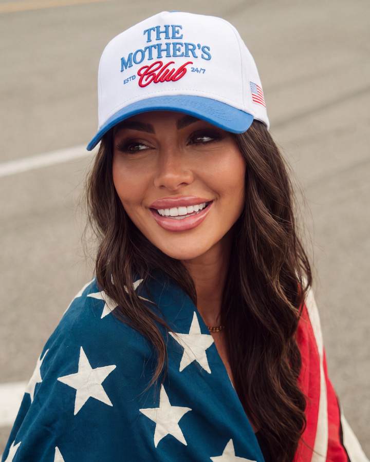 Red, White, & Blue "Mother's Club" Trucker Hat
