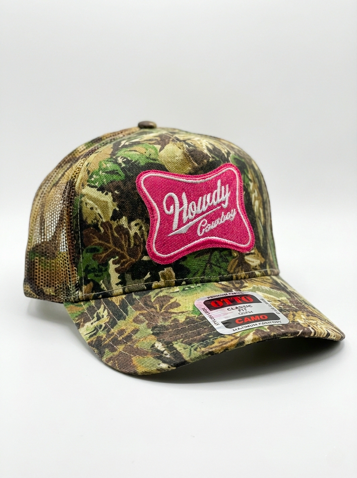 Howdy Cowboy // Camo Trucker
