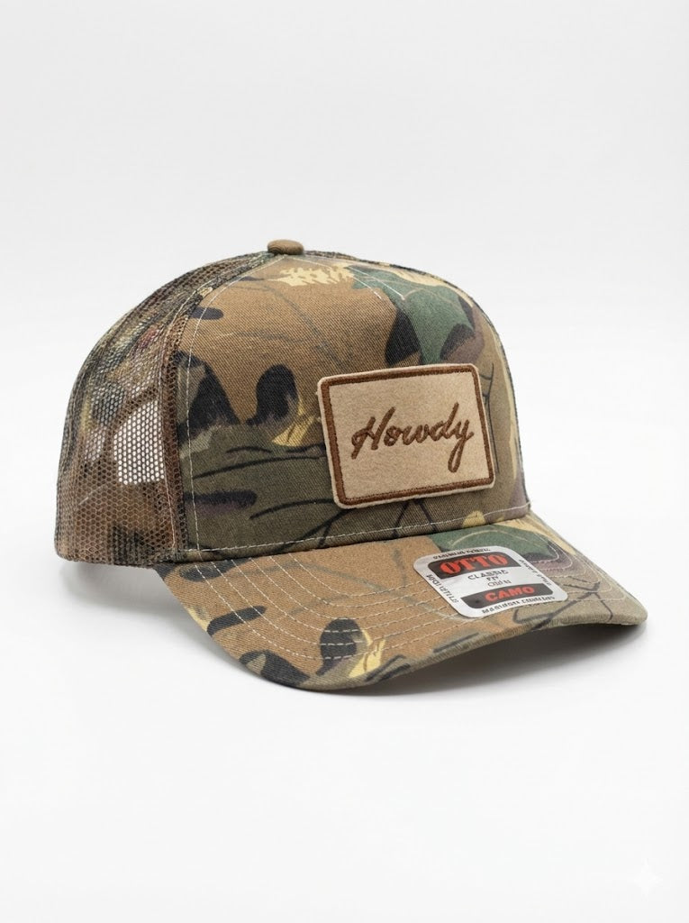 Just Say Howdy // Camo Trucker