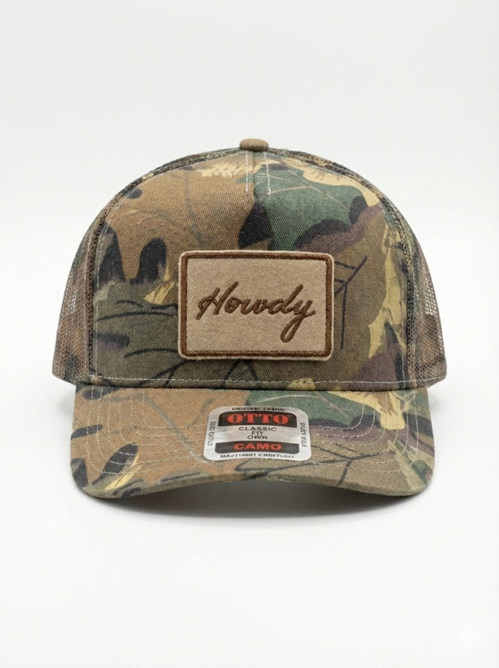 Just Say Howdy // Camo Trucker